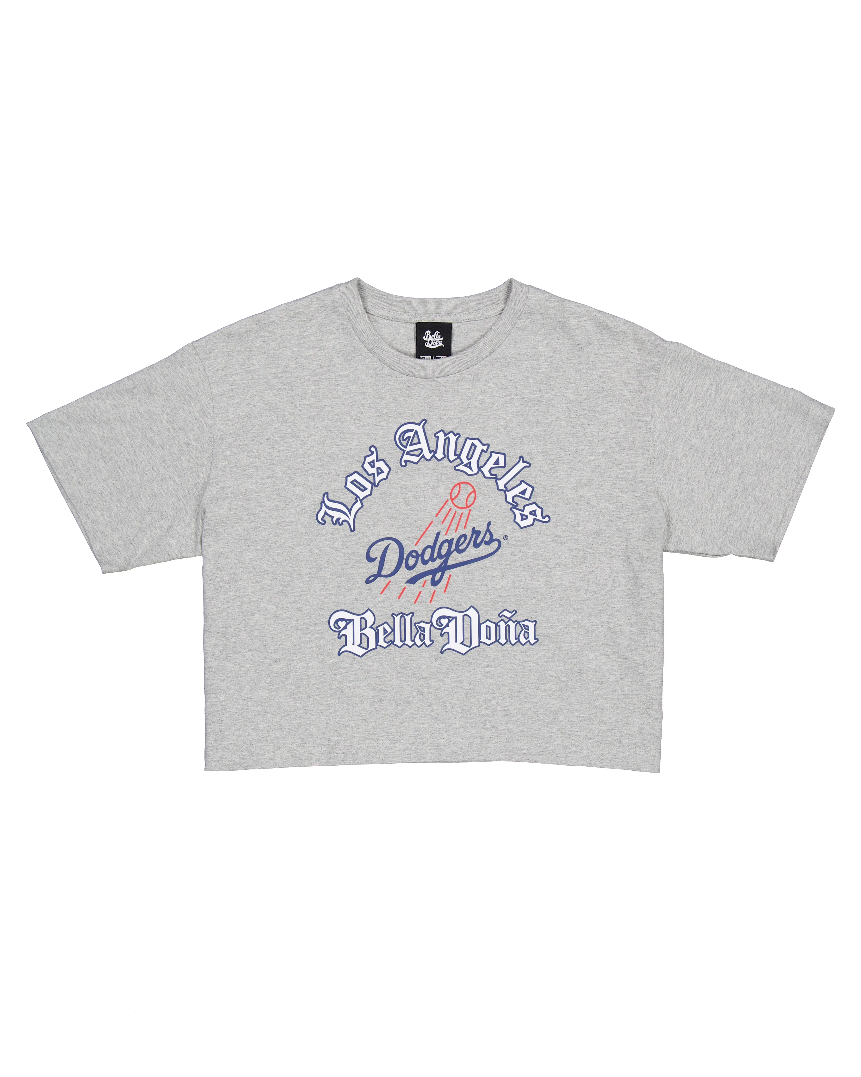 Los Angeles Dodgers X BD - Crop Tee - Grey - Image 4