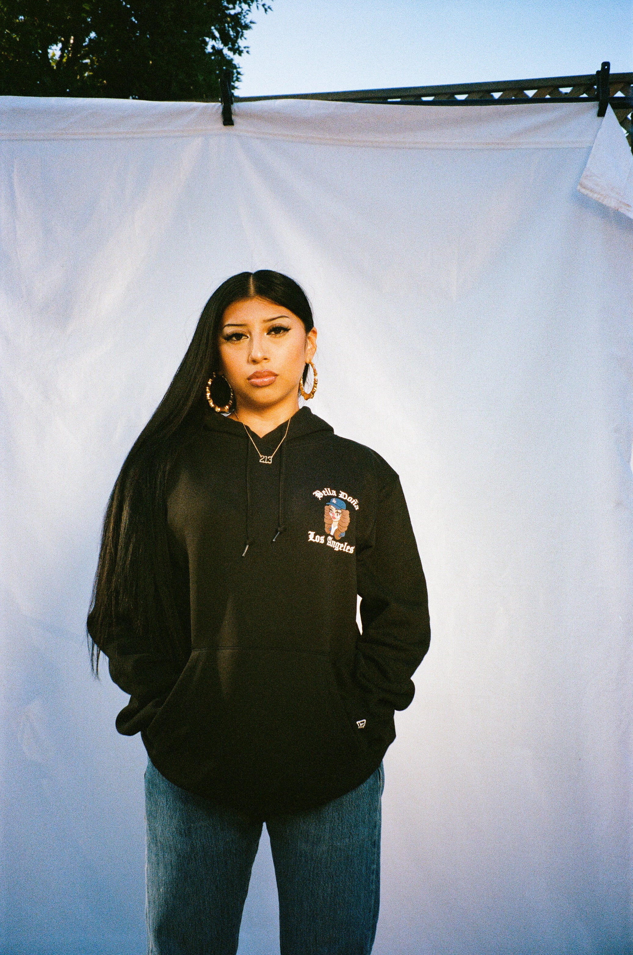 Los Angeles Dodgers X BD - Payasita Hoodie - Black - Image 3