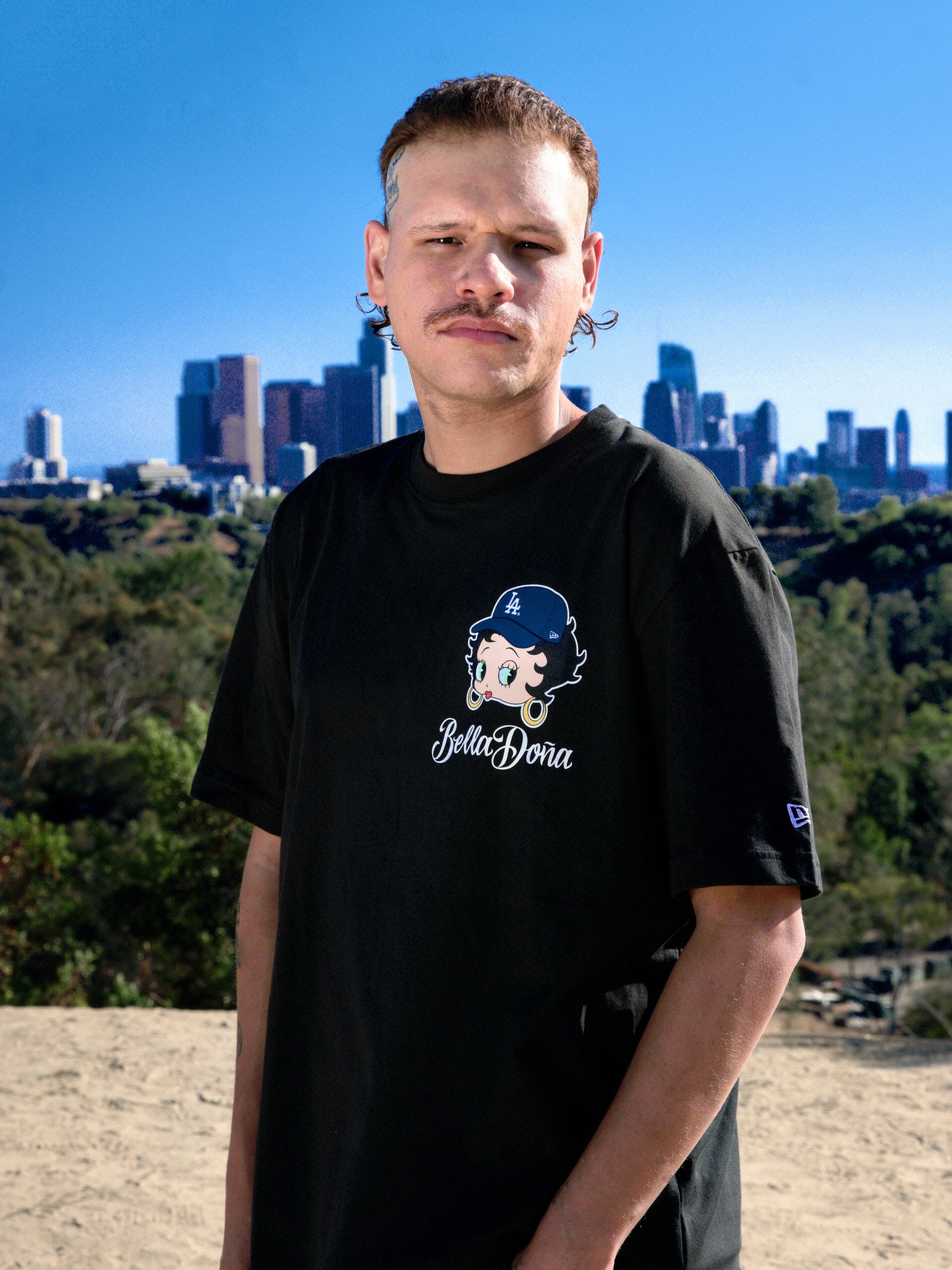 Bella Doña x Betty Boop x Los Angeles Dodgers Unisex T-Shirt - Black - Image 3