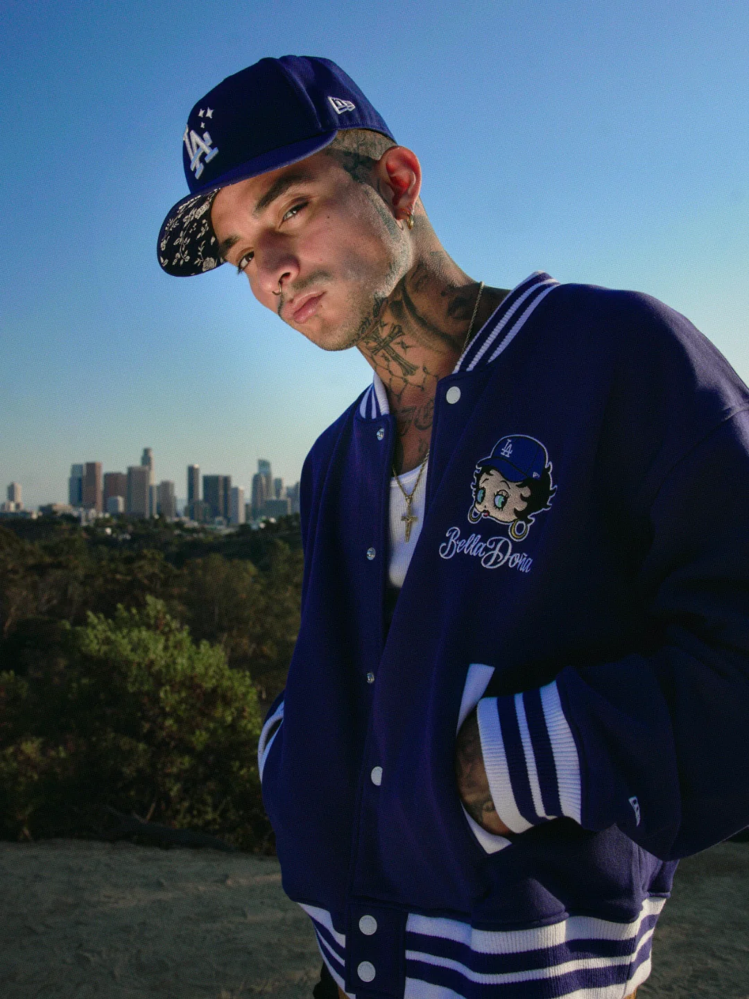 Bella Doña x Betty Boop x Los Angeles Dodgers Women's Fleece Jacket - Image 5