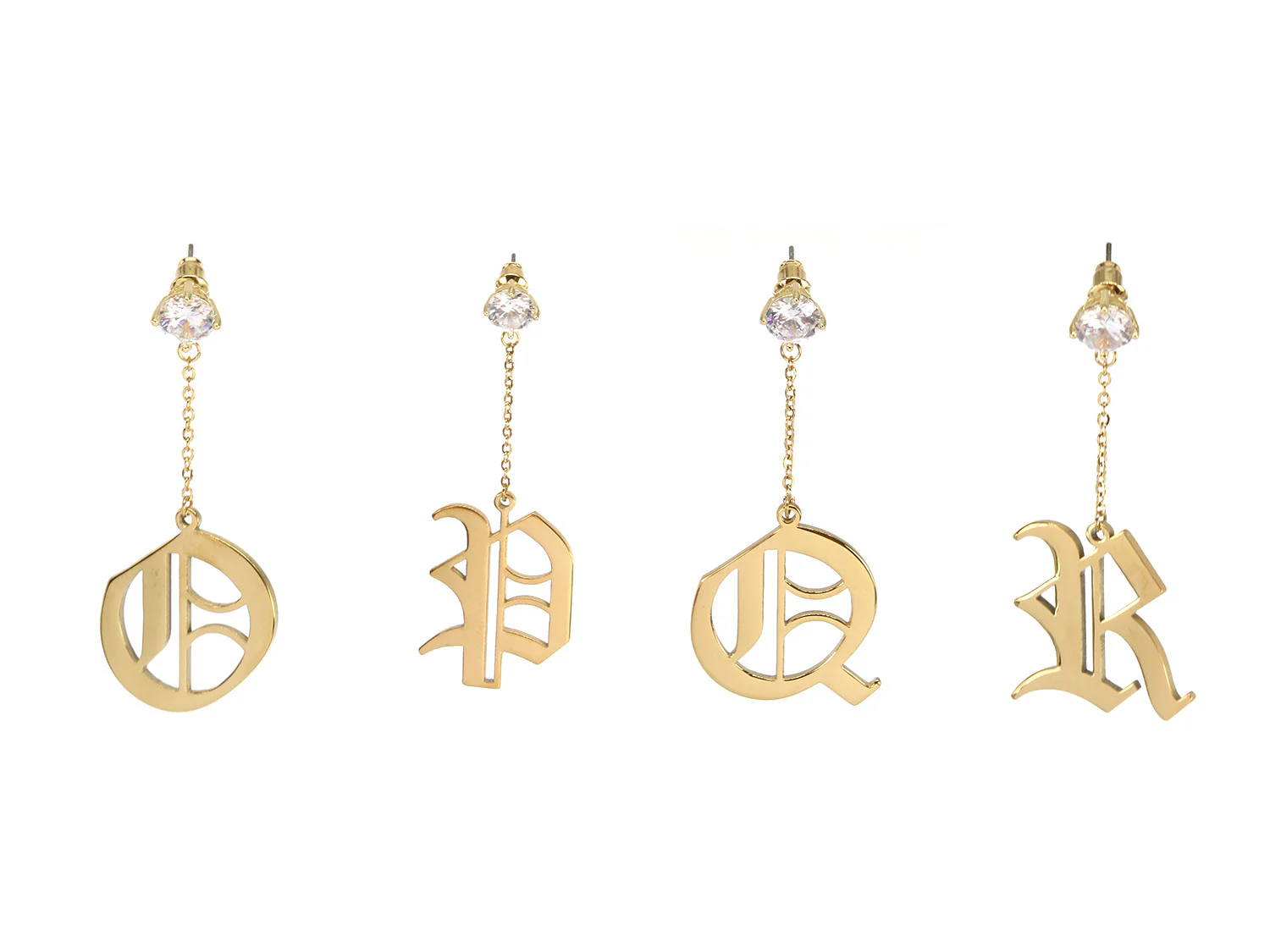 Initial Drop Earrings - Image 5