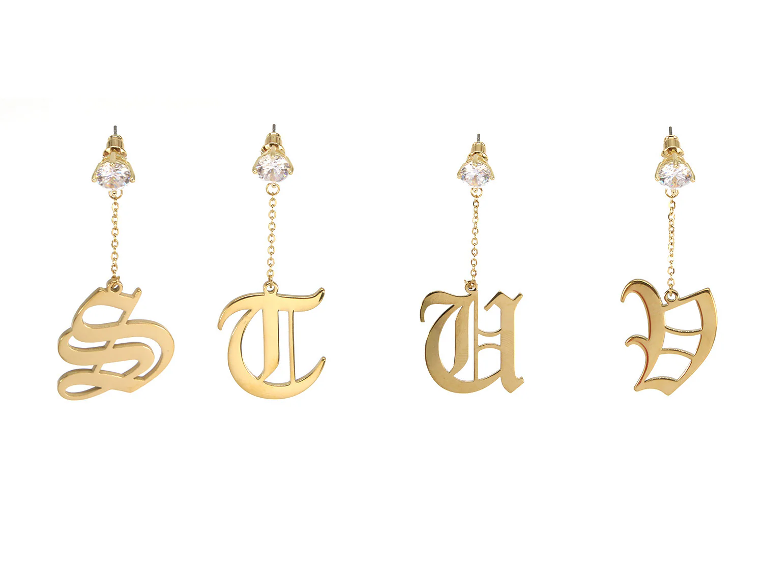 Initial Drop Earrings - Image 6