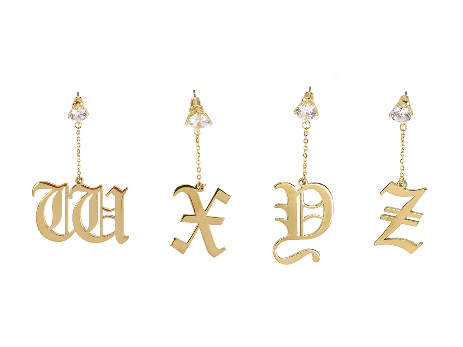 Initial Drop Earrings - Image 7