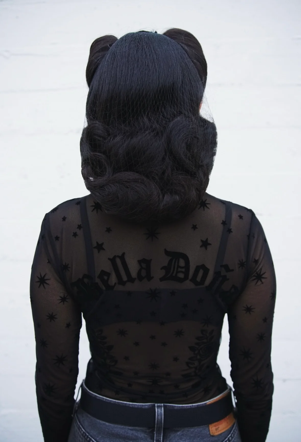 Black Virgencita Mesh Top - Pre-sale - Image 3