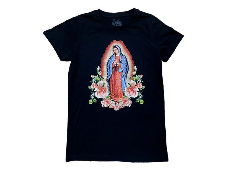 Virgencita Unisex Tee - Black - Image 3